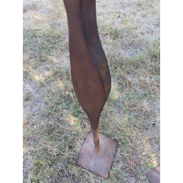 Welded Steel Sculptures (After Serra), a Pair For Sale - Image 18 of 18