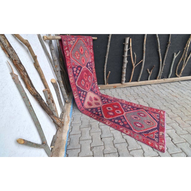 Traditional 1960s Turkish Runner-2′6″ × 10′1″ For Sale - Image 3 of 11