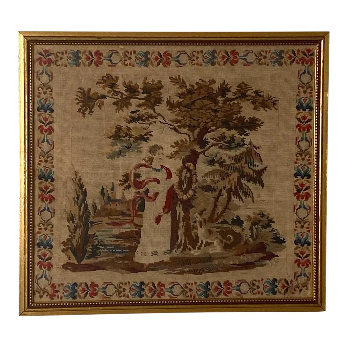 Framed Needlepoint, England Circa 1830 Chairish