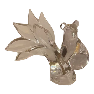 Baccarat Crystal Figurine Paper Weight/Sculpture Koala Bear in Eucalyptus Tree Signed