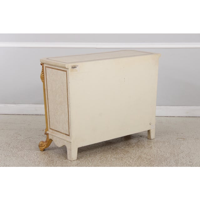 Neoclassical Tessallated Stone Top French Provincial Commode Dresser For Sale - Image 17 of 18