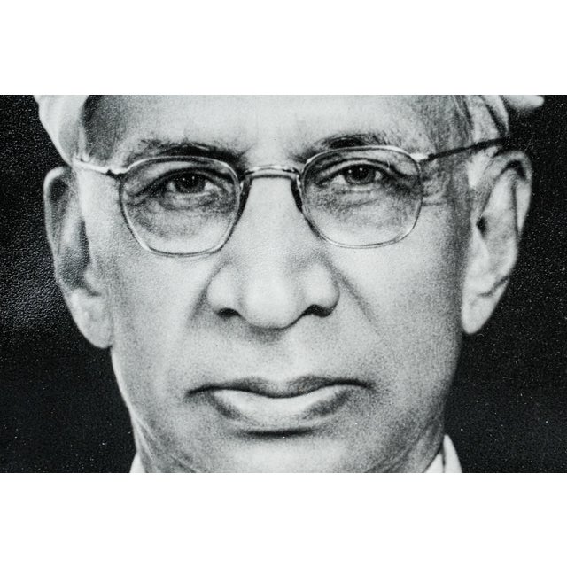 1960s Rare Signed Presentation Vintage Photograph Second President of India Silver Picture Photo Frame For Sale In New York - Image 6 of 13