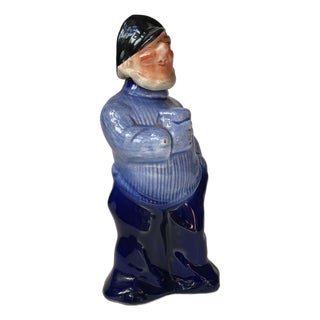 Vintage Scandinavian Sailor Decanter in Glazed Porcelain, 1950s For Sale