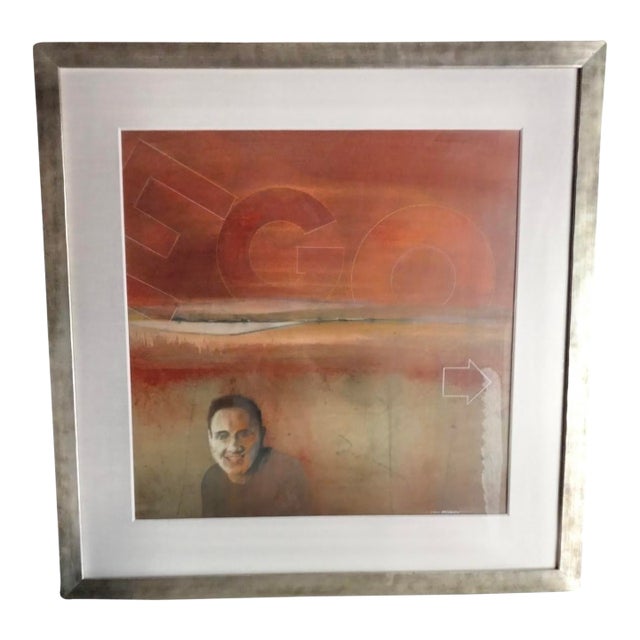 Abstract Expressionist Painting by Robert R. Bradshaw, Signed, (26” X 32”) For Sale