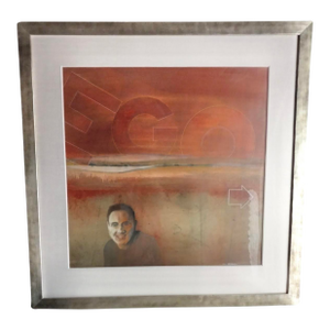 Abstract Expressionist Painting by Robert R. Bradshaw, Signed, (26” X 32”)