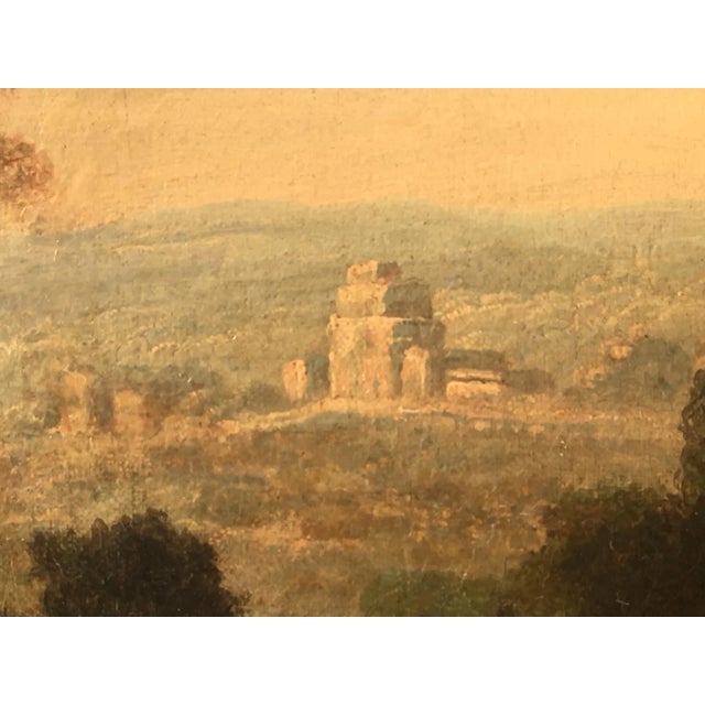 18th Century Old Master Style Landscape Oil Painting by Julius Caesar Ibbetson, Framed For Sale In West Palm - Image 6 of 11