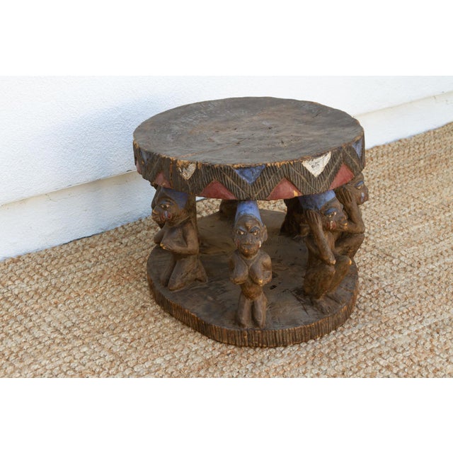 Brown Mid 20th Century African Ceremonial Table For Sale - Image 8 of 12