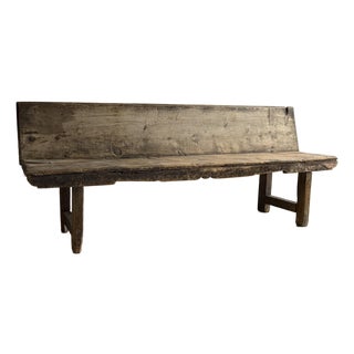 18th C. Spanish Catalan Bench For Sale