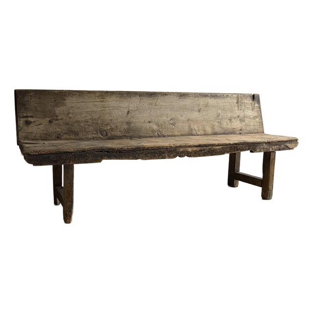 18th C. Spanish Catalan Bench For Sale