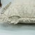 Fabdivine Artisan Block Print Throw Frill Pillow Cover Green 26x26 Inch Thick Cotton White- 6 Kamal For Sale - Image 4 of 5