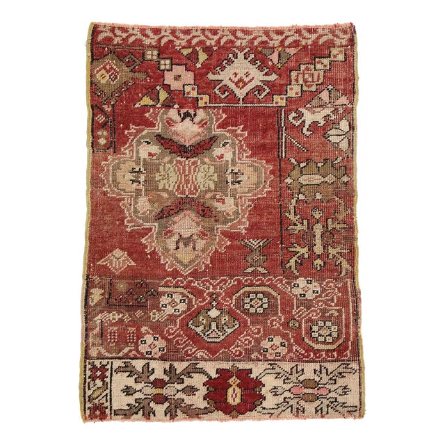 Vintage Turkish Wagireh Yastik Rug - 01'08 X 02'04 For Sale