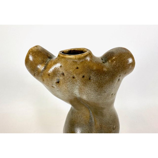 1950s Mid-Century Modern Female Torso Ceramic Vase, 1950s For Sale - Image 5 of 9
