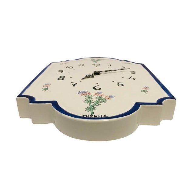 Vintage Williams-Sonoma Hand Painted Porcelain Wall Clock, Made in ...
