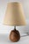 We are selling this cute little petite carved teak wood boudoir table lamp. This small lamp has great form and is probably...