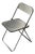 Plia Acrylic Folding Chair with White Seat & Chrome Frame by Giancarlo Piretti for Castelli For Sale
