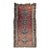 Vintage Turkish Tribal Kilim, Flat-Woven Medallion Pattern, Burgundy & Ivory, 5x11 For Sale