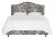Not Yet Made - Made To Order Ashland Bed in Cream Black Linen Zebra, California King For Sale - Image 5 of 5