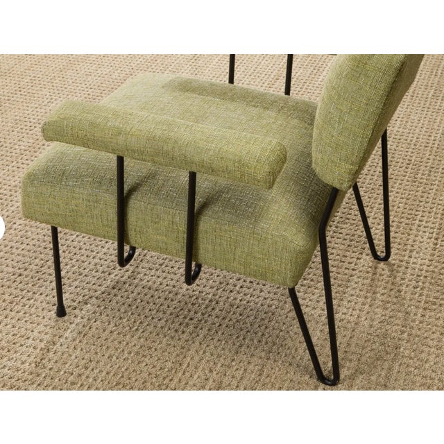 Dan Johnson Pacific Iron Attributed Armchair, Mid Century Modern Lounge Chair, Sculptural Iron Frame Chair, Circa 1950s For Sale - Image 16 of 17