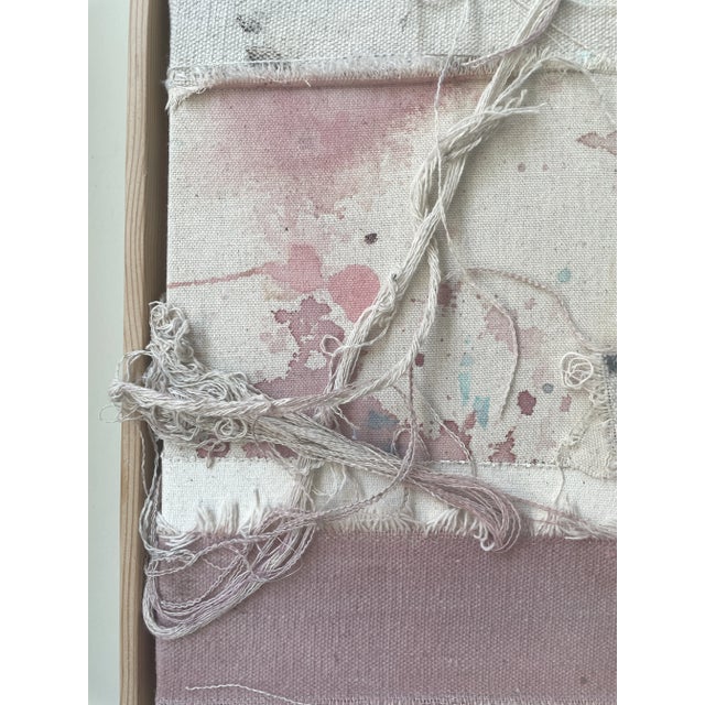 "Vestiges 04" Patched Dropcloth Assemblage Artwork For Sale In Austin - Image 6 of 9
