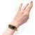 Mid-Century Modern Signed Mid-Century Stephen Burr Brutalist Cast Brass & Agate Cabochon Bracelet For Sale - Image 3 of 11