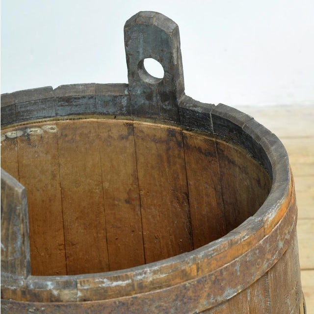 1920s Oak & Wrought Iron Planter, 1920s For Sale - Image 5 of 9