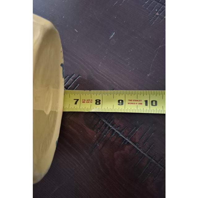 Bauer Vintage Bauer Pottery Yellow Swirl Planter - California Mid-Century Modern For Sale - Image 4 of 6