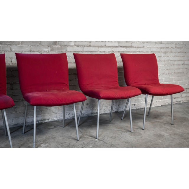 Ligne Roset 'Calin' dining chairs designed by Pascal Mourgue, circa 1990s. Authentic set of six chairs. Renowned for...