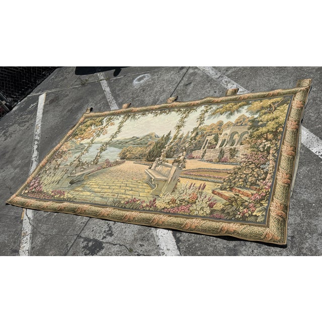 Hammacher Schlemmer Italian Terrace Tapestry For Sale - Image 4 of 12