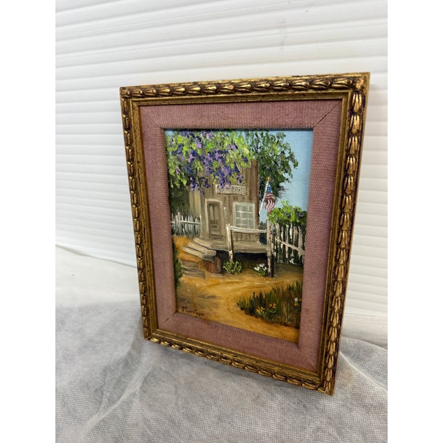 Dorothy Dunnigan Front Porch Painting, Framed For Sale - Image 10 of 12