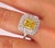 Contemporary GIA Certified Fancy Yellow 2.03 Carat Diamond Engagement Ring For Sale - Image 3 of 6