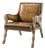 Rustic Western Leather & Hide Accent Chair For Sale