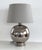 Ceramic Mid-Century Italian Ceramic Table Lamp in Silver Metallic by Ugo Zaccagnini, 1970s For Sale - Image 7 of 15