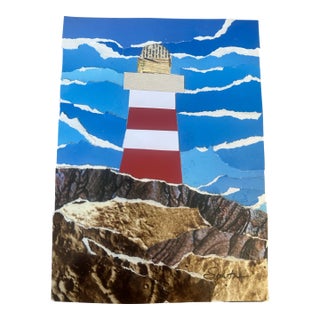“Guiding Light” Original Collage by Nancy Smith For Sale