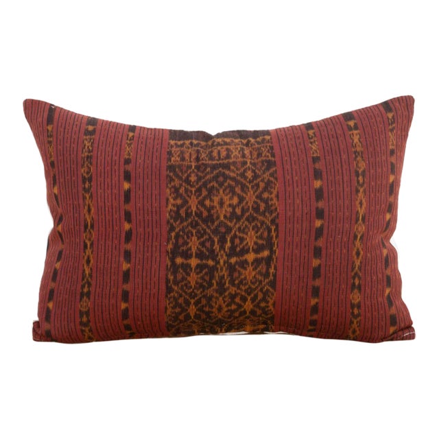 Tiji Antique Sumatran Ikat Pillow For Sale