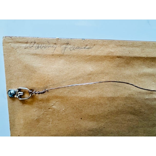 Late 20th Century “Waving Grasses” – Signed Impressionist Landscape Oil Pastel Painting, Woodland Stream Scene, Custom Wood Frame For Sale - Image 6 of 6