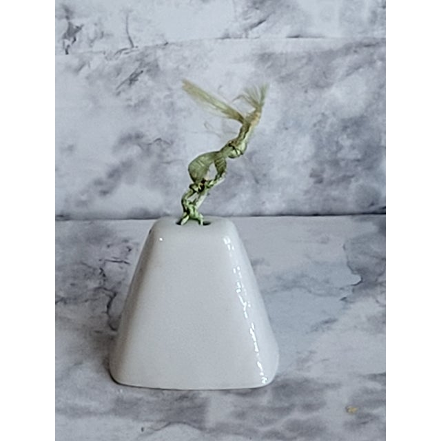 Mid-Century Modern 1950s Porcelain Christmas Ornament Bell For Sale - Image 3 of 10