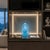 Religious 6.5" Light Blue Frosted Crystal Glass Bodhisattva Guanyin Figure For Sale - Image 3 of 11