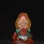 Vintage Chinese Liuli Glazed Porcelain Buddha Statue With Lion Mount For Sale - Image 4 of 9