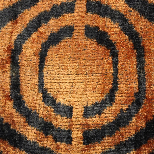 Gorgeous, luxury tiger velvet pillow has golden background with black tiger stripes. Pillow Cover is 100% handmade,...