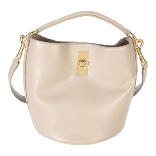 Tan Smooth Calfskin Teen Bucket 16 Bag For Sale