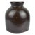 19th Century American Stoneware Dark Albany Slip Glaze Preserve Jar For Sale
