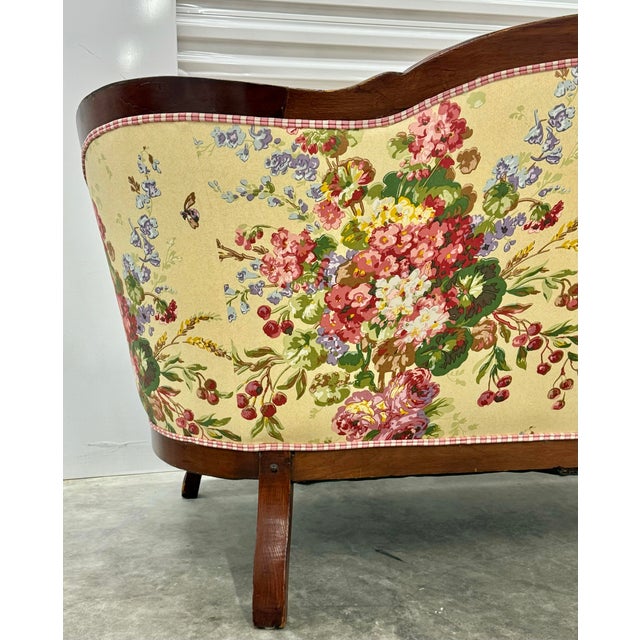 Victorian Antique Late 19th Century Walnut Victorian Loveseat For Sale - Image 3 of 12