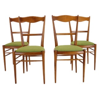 Dining Chairs attributed to Drevotvar, Former Czechoslovakia, 1970s, Set of 4 For Sale