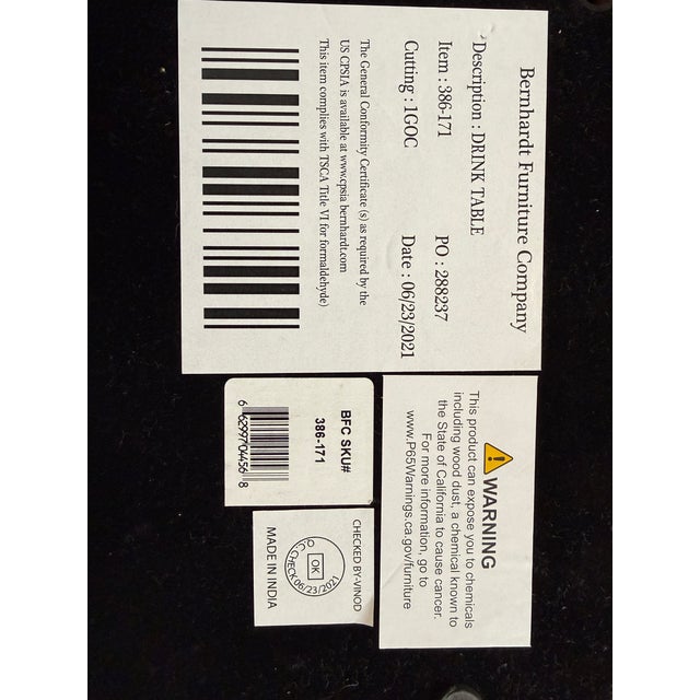 Bernhardt Shiloh Side Table For Sale - Image 12 of 12
