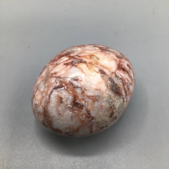 Onyx Eggs - Matrix Fire Opal, Jasper and Butterscotch -Set of 3 For Sale - Image 10 of 12