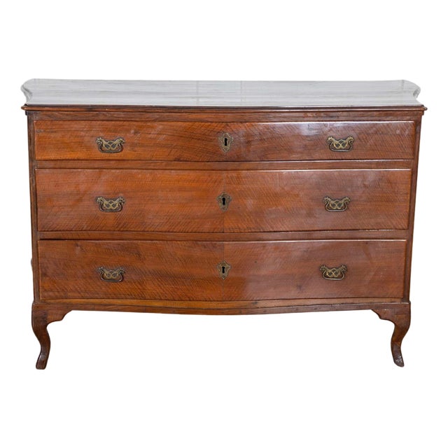 Directoire Chest of Drawers in Walnut 1780 Venice For Sale