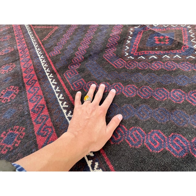 Good Quality Herati Baluch Tribal Gallery Runner Rug - 4'6" X 9'0" For Sale - Image 9 of 12