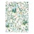 Sample - The House of Scalamandré Enchanted Meadow Fabric, Aqua For Sale