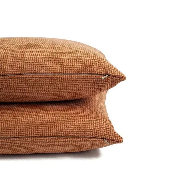 Not Yet Made - Made To Order Holland and Sherry Cottage Tweed in Rust Pillow Cover For Sale - Image 5 of 7