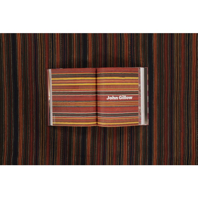 Red Vintage Palas Bidjar Square Kilim in Brown & Red With Bold Stripes - Rug & Kilim For Sale - Image 8 of 10